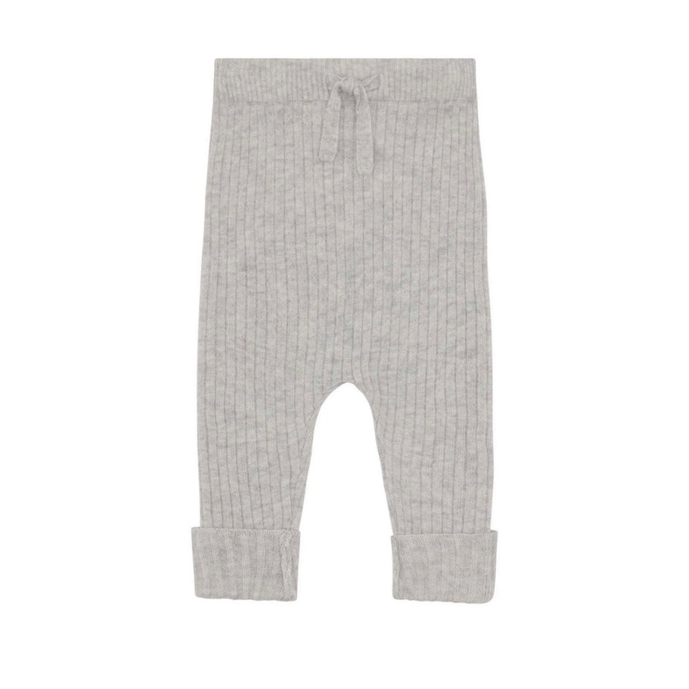Molo Gray Ribbed Kids Leggings